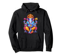 Hindou Ganesh Puja Éléphant Dieu Inde Méditation Yoga Murti Sweat à Capuche