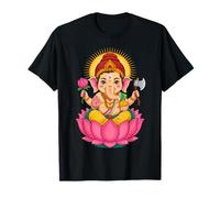 Hindou Ganesh Puja Éléphant Dieu Inde Méditation Yoga Murti T-Shirt