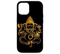 Hindou Ganesh Puja Elephant God India Méditation Yoga Murti Coque pour iPhone 12/12 Pro
