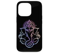 Hindou Ganesh Puja Elephant God India Méditation Yoga Murti Coque pour iPhone 13 Pro
