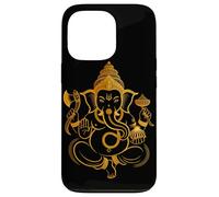 Hindou Ganesh Puja Elephant God India Méditation Yoga Murti Coque pour iPhone 13 Pro