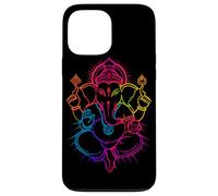 Hindou Ganesh Puja Elephant God India Méditation Yoga Murti Coque pour iPhone 13 Pro Max