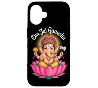 Hindou Ganesh Puja Elephant God India Méditation Yoga Murti Coque pour iPhone 16