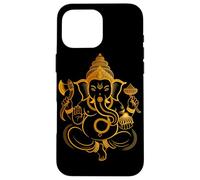 Hindou Ganesh Puja Elephant God India Méditation Yoga Murti Coque pour iPhone 16 Pro Max