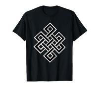 Hindouisme Bouddhisme Tibétain Nœud éternel Symbole Celtique T-Shirt Graphique avec Valeur