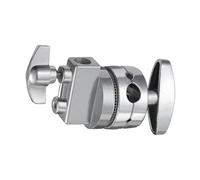 hindraem Accessoire de Fixation Robuste pour Plateau tournant et Panneau de Drapeau : Pince Universelle à tête pivotante pour Une Installation Photographique, Argent, 4 mm 11 mm 15 16