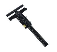 hindraem Accessoires Outils de menuisier portables et résistants à l'usure, indispensables pour les professionnels itinérants : règle de marquage, avec réglage fin, 22.9 x 9 cm