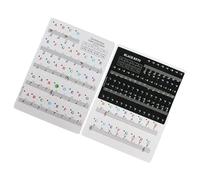 hindraem Autocollants pour clavier de piano compatibles avec les pianos 88/61/54/49 touches. Faciles à lire, ces autocollants transparents sont parfaits pour