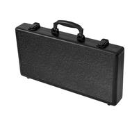 hindraem Boîte à Outils multifonctionnelle avec poignée, Mallette de Transport en Aluminium Noir, présentoirs Professionnels et extérieurs, bac de, Noir, 44 x 22 x 6.4 cm