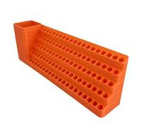 hindraem Boîte de Rangement Efficace pour Embouts de Tournevis hexagonaux, Gain Place, amélioration la disponibilité, résistance à la déformation et à l'usure, Organiseur forets, Support, 100 Trous