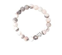hindraem Bracelet d'attraction d'argent, bijoux distinctifs pour chat, choix de cadeau spécial pour les dames folles et les passionnés, Zèbre Rose+ (avec carte)