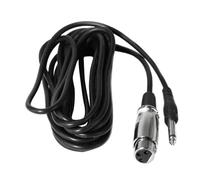 hindraem Câble d'extension pour microphone à âme en cuivre, XLR femelle vers 6,35 mm mâle, solution audio durable et fiable, câble audio stéréo pour