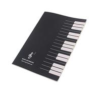 hindraem Cahier de partitions pour débutants, 16 feuilles -verso, idéal pour la composition musicale amateur. 16 feuilles, 32 pages. Cahier d'exercices