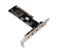 hindraem Carte d'extension PCI USB 2.0 à 4 Ports facilitant la Connexion de Plusieurs périphériques. Optimisée pour des Performances accrues. Extension PCI