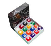 hindraem Ensemble d'accessoires pour Petite Table de Billard : 16 Mini Boules de Billard colorées en résine, Jouet Amusant pour Enfants, idéal pour Jouer à, 25 mm