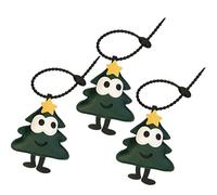 hindraem Étui 3Pec en Cuir pour clés en Forme de Pomme, avec Un Joli Design résistant pour aux Rayures et Un GPS. Étui pour Portefeuille, Sac, Animal de Compagnie, Arbre Noël