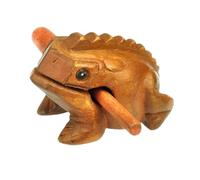 hindraem Guiro en bois, petit instrument de percussion musical, cadeau idéal pour les enfants qui souhaitent développer leur musique et leur créativité, 7x7cm