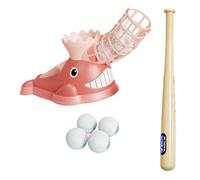 hindraem Lanceur de balles de Baseball pour Enfants - Ensemble Sportif encourageant l'activité Physique et Le développement des compétences par Le Jeu, Rose, 51 x 28 x 23.3 cm