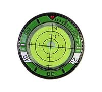 hindraem Libérez Votre potentiel avec ce Marque-Balle de Golf Double Face Polyvalent et Son Niveau à Bulle de Haute précision. Accessoires de Golf, Outils, Jaune Vert, 3.6 x 3.6 x 0.7 cm
