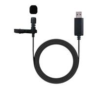 hindraem Microphone cravate USB à fil robuste avec pince pour ordinateur portable, PC ordinateur de bureau externe. Clarté sonore inégalée. Voix claire et