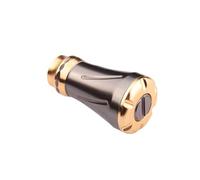 hindraem Poignée de Moulinet de pêche en Aluminium de Remplacement - Outil Durable et léger pour Une Personnalisation et des réparations faciles -, Couleur café, 3.4 x 1.85 cm