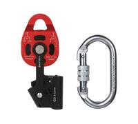 hindraem Poulie de Levage à Corde Robuste, résistance à la Rupture de 25 KN, pour Une Utilisation Facile en Escalade, en Aluminium aéronautique, Compatible