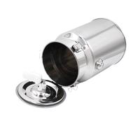 hindraem Solution polyvalente pour la traite des vaches et des chèvres avec seau de traite électrique robuste en acier inoxydable. Kit de machine à traire, Argent, 10 L