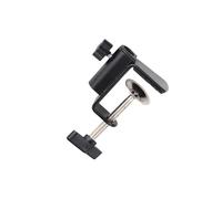 hindraem Support de lampe de bureau robuste en métal avec bras réglable, pince et coussinet en mousse, fixation pour flash d'appareil photo, à visser.