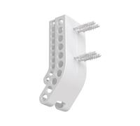 hindraem Support Mural de Rangement de Piles Facile à Installer et Polyvalent, avec Installation et Facile pour Une intégration Parfaite. Organisateur, Blanc, 15 x 6 x 3.5 cm