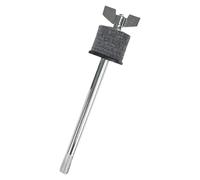 hindraem Support pour accessoires de batterie permettant l'installation d'un mini empileur de cymbales avec pince réglable et coussinets de en feutre épais, Argent, 18 x 3.8 cm