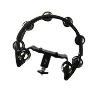 hindraem Tambourin à une rangée en métal, indispensable pour les concerts, les bars, les adultes et les enfants. Accessoire de batterie, de guitare et de, noir, 24.5 x 20 x 5 cm