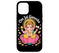 Hindu Ganesha Puja Elephant God India Meditation Yoga Murti Coque pour iPhone 12/12 Pro