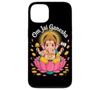 Hindu Ganesha Puja Elephant God India Meditation Yoga Murti Coque pour iPhone 13