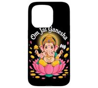 Hindu Ganesha Puja Elephant God India Meditation Yoga Murti Coque pour iPhone 15 Pro