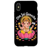 Hindu Ganesha Puja Elephant God India Meditation Yoga Murti Coque pour iPhone X/XS
