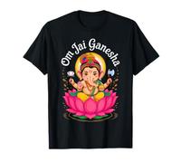 Hindu Ganesha Puja Elephant God India Meditation Yoga Murti T-Shirt