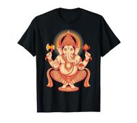 Hindu Ganesha Puja Elephant God India Meditation Yoga Murti T-Shirt