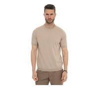 Hindustrie - Vico-Cot/Silk Pull ras du cou - Homme - Tops - Beige - Taille: 3XL
