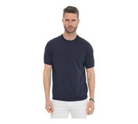Hindustrie - Vico-Cot/Silk Pull ras du cou - Homme - Tops - Bleu - Taille: 3XL