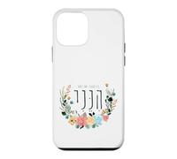 Hineni Hebrew Here I Am Isaiah 6:8 Send Me Floral Aquarelle Coque pour iPhone 12 Mini