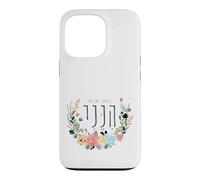 Hineni Hebrew Here I Am Isaiah 6:8 Send Me Floral Aquarelle Coque pour iPhone 13 Pro