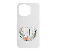 Hineni Hebrew Here I Am Isaiah 6:8 Send Me Floral Aquarelle Coque pour iPhone 14 Pro Max