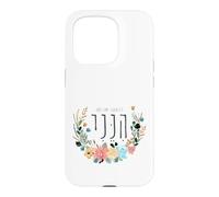Hineni Hebrew Here I Am Isaiah 6:8 Send Me Floral Aquarelle Coque pour iPhone 15 Pro