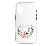 Hineni Hebrew Here I Am Isaiah 6:8 Send Me Floral Aquarelle Coque pour iPhone 16