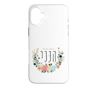 Hineni Hebrew Here I Am Isaiah 6:8 Send Me Floral Aquarelle Coque pour iPhone 16 Plus