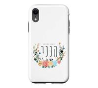 Hineni Hebrew Here I Am Isaiah 6:8 Send Me Floral Aquarelle Coque pour iPhone XR