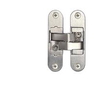 hinge, Charnière croisée cachée porte Invisible tridimensionnelle réglable à 180 degrés plat pliant en bois,part(Small left 1)