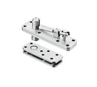 hinge, Charnière de porte en bois de ciel d'axe tournant d'acier inoxydable Invisible haut et bas secret,part(Door Shaft - Silver)