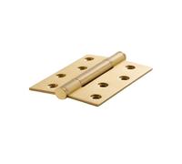 hinge, Charnière de porte intérieure lisse en laiton massif de 4 pouces, or, Bronze Antique, noir, Nickel mat brossé en option,part(H401-AB)