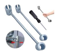 Hinge Gap Adjusting Wrench, 2024 New Door Hinge Gap Adjustment Tool, Door Hinges Repair Spanner Adjustable Wrench Tool, for Round Bolt Standard Gauge (2pcs)